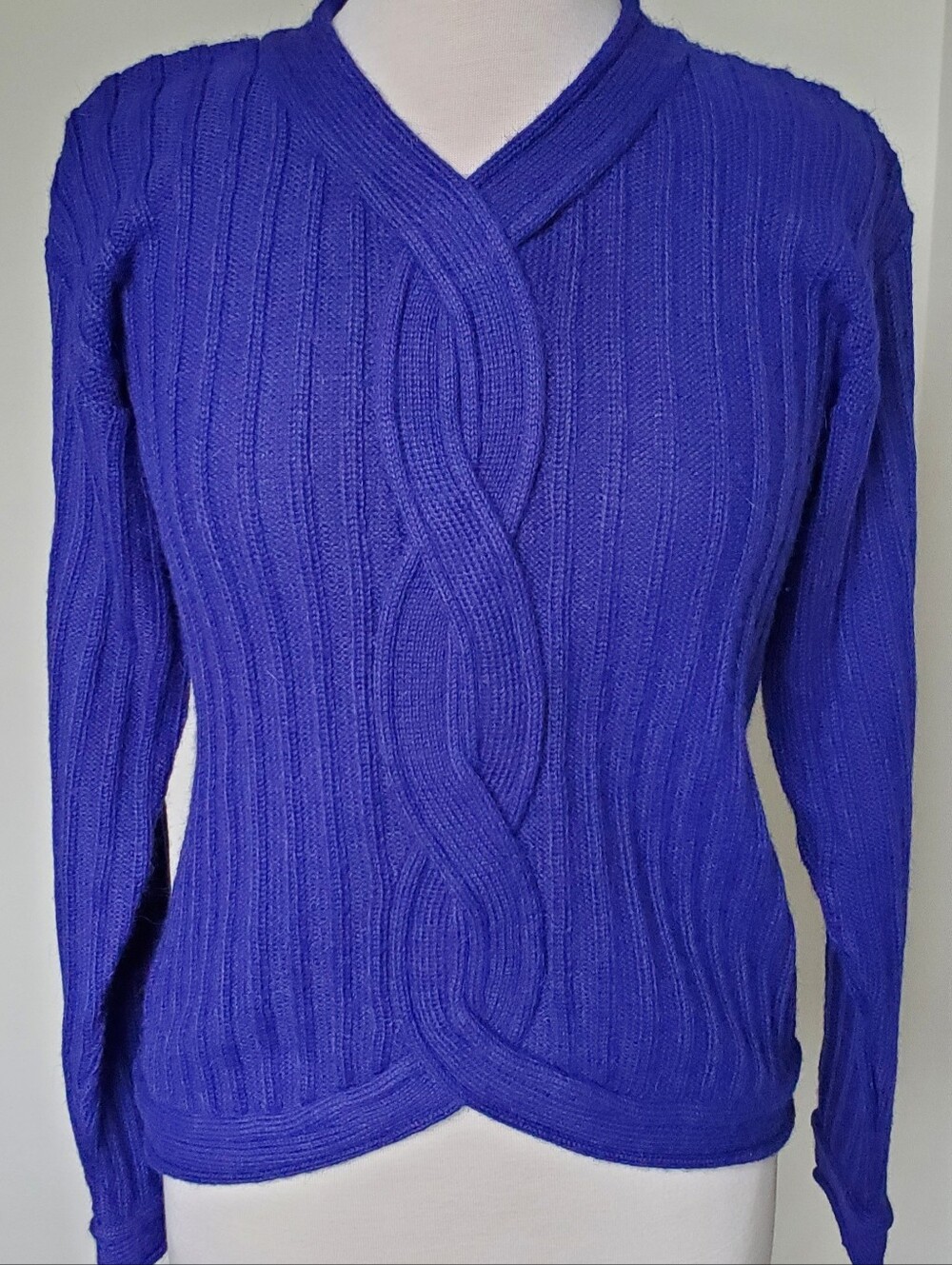 EUC Peruvian Connection 100% Alpaca Made In Peru Blue-Purple Sweater Sz M